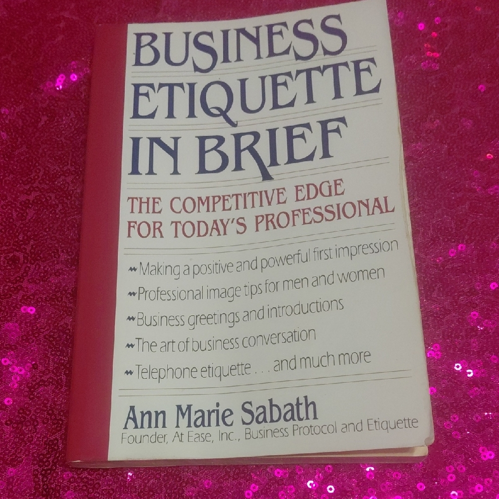 📚♻️ Business Etiquette in Brief by Ann Marie Sabath